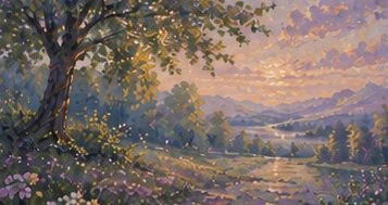 Painterly scene representing overwhelm, workload and personal capacity