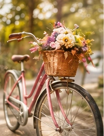 Bicycle with flowers