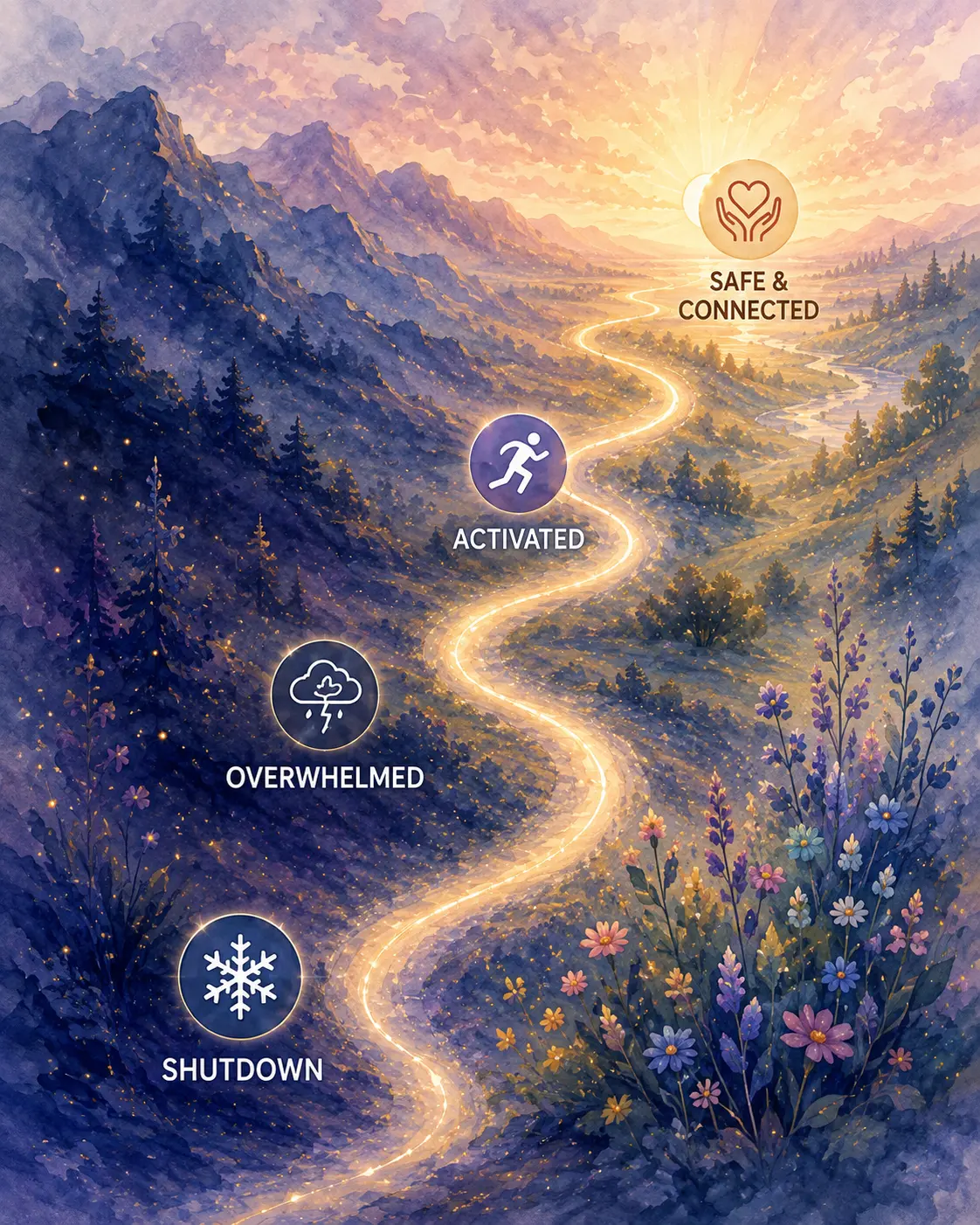 A visual journey from protection back toward greater safety